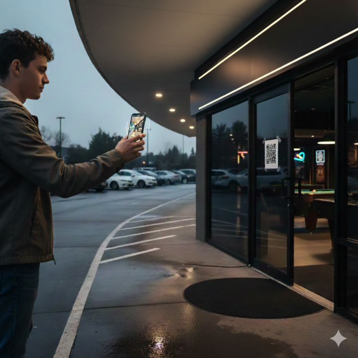 スマホでQRコード操作